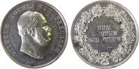 Schießprämie o.J. Silber Wilhelm I. - dem besten Schützen, Büste nach rechts / Mehrzeiler im Kranz, v. Weigand, ca. 34,5 MM, ca. 29,4 Gramm ss