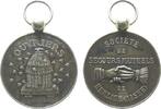 Frankreich tragbare Medaille Silber Berlise (Aisne) - Société de secours mutuels, Assurances, Bienenkorb und Bienen - Ouvriers - President (Gravur) / Handsch -
