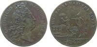 Jetons Jeton Bronze Louis XV. (1715-1774) - auf die Bauwerke des Königs, Bâtiments du Roi, Büste nach rechts / Pallas mit Lanze neben männlic -