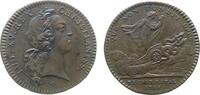 Jetons Jeton Bronze Louis XV. (1715-1774) - Königliche Schatzkammer, Quo Non Fundit Opes, Tresor Royal, Büste nach rechts / Pluto steht recht -