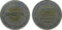 Jetons Jeton Bronze Clermont-Ferrand - auf die Union der Veteranen, LUnion des anciens soldats, zwei Hände im Handschalg - Umschrift / Schri -