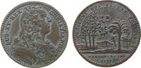 Jetons Jeton Bronze versilbert Louis XV. (1715-1774) - Königliche Schatzkammer, Tresor Royal, Büste nach rechts / Palme und Lorbeerbaum in La -