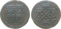 Jetons Jeton Bronze Louis XV. (1715-1774) - auf Laurent Dugas, Lyon - troisième prévôté, Wappen von Dugas / vier Wappen der Ratsherren, ca. 3 -