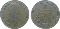 Jetons Jeton Bronze Louis XIV. (1643-1715) - Huissiers du Grand Conseil, Brustbild nach rechts / gekreuztes Zepter und Hand der Gerechtigkeit -