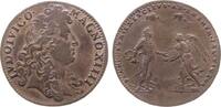 Jetons Jeton Bronze Louis XIV. (1643-1715) - auf die Siege am Rhein, Büste nach rechts / Victoria überreicht Louis einen Schild - unten Krieg -