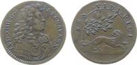 Jetons Jeton Bronze Louis XIV. (1643-1715) - auf die Einnahme von Franche-Comté, Ordinaire des Guerres, Conquête de la Franche Comté, Brustbi -