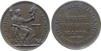Jetons Medaille Bronze Zweite Republik - provisorisches Komitee von Lyon, Anwesendheitsmarke, Jeton de présence, Comité provisoire de Lyon, Libe -