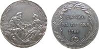 Jetons Jeton 1784 Silber Louis XVI. (1774-1793) - auf die Eröffnung des Givor Kanals, Canal de Givors, die personifizierte Rhone und die Loire si...