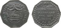Jetons Jeton Zinn Aux Mânes du Grand Homme, Sarg unter Baldachin / je Desire que mes Cendres reposent sur les Bords de la Seine, ca. 22,8 MM, -