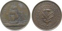 Jetons Jeton 1861 Bronze Schiffahrts-Versicherungsgesellschaft La Flotte, Assurances la Flotte, Segelschiffe und Leuchtturm unter strahlender So ...