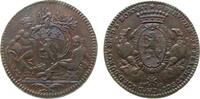 Jetons Jeton Bronze Louis XV. (1715-1774) - Jean-Baptiste Flachat, sixième prévôté, Wappen - flankiert von Flußgott mit Quellurne und Quellni -