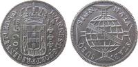 Brasilien 960 Reis Ag Joao VI als Prinzregent, Bahia, Patagon, ca. 26,6 Gramm, Fonrobert 8779, Überprägungsspuren -