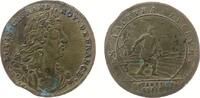 Rechenpfennig Rechenpfennig Messing Lauffer Lazarus Gottlieb - Louis XIIII., Nürnberg, Büste nach rechts / Bauer bei Säen, Signatur: LGL, ca. 25 MM, flecki -