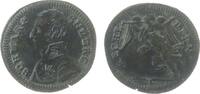 Rechenpfennig Rechenpfennig Messing Lauer - Schwarzenberg General, Nürnberg, Brustbild nach links / Fatma mit Posaune nach links, Signatur: L, ca. 18 MM -