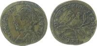Rechenpfennig Rechenpfennig Messing Lauer I.El.S. - Alexander Mang (Alexander der Große), Nürnberg, Büste nach links / zwei Vögel auf Ast , ca. 19,5 MM -