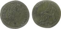 Rechenpfennig Rechenpfennig Messing Dietzel Johann Jacob (1711-1748) - Louis XV., Nürnberg, Büste nach rechts / sitzende Person mit Krone, Signatur: I.I.D., -