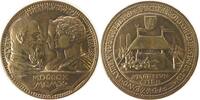 München Medaille Bronze München - auf den 100 Jahrestag des Oktoberfestes, Büsten von Luitpold und Ludwig III + Theresia sich gegenüber / Festzel -