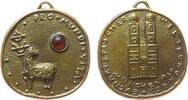 Reformation / Religion Medaille 1960 Bronze München - auf den Eucharistischen Weltkongreß, Frauenkirche / Lamm, ca. 29,5 x 32,5 MM CH UNC
