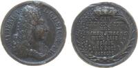 vor 1914 Medaille Silber Friedrich II. (1691-1732) - auf seinen Regierungsantritt, Büste nach rechts / Mehrzeiler, v. Wermuth, ca. 31,5 MM, ca. 15 -