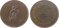 Reformation / Religion Medaille o.J. Bronze Glaube, heilige Maria mit Kreuz auf Sockel / Mehrzeiler: auf zu der Sterne leuchtender Ferne blicke v...