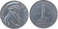 Reformation / Religion Medaille 1921 Aluminium Nürnberg, auf die Grundsteinlegung der Reformations-Gedächniskirche und die 4. Säkularfeier in Nür...