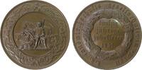 Medaille 1857 Wien Bronze Wien Landwirtschaftsgesellschaft - auf das 50jährige Jubiläum, Bauer mit Pflug, Pferd, Rind und Schaf / Mehrzeiler, Sig...