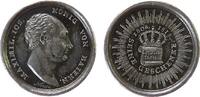 Bayern Miniaturmedaille Silber Maximilian I. (IV.) Joseph (1799-1825) - auf die Verfassung, Bayern, Büste nach rechts / gekrönte Schriftrolle, v. Neuss, -