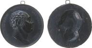 Bayern tragbare Medaille Eisenguß Maximilian I. (IV.) Joseph (1799-1825), Bayern, Büste nach rechts, einseitig, ca. 50,5 MM -