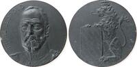 Bayern Medaille Zink Leopold Prinz v. Bayern, Brustbild halblinks / Bekrönter Löwe hält bayrischen Wappenschild, v. Bachmann, ca. 49,5 MM, klein -