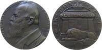 Bayern Medaille Bronze Luitpold (1887-1912) - auf seinen Tod, in Treue Fest, Bayern, Büste nach links / Löwe liegt vor kröntem Sarkophag, v. Lau -