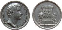 Bayern Miniaturmedaille Zinn Ludwig I. (1825-1848) - auf seinen Regierungsantritt, Bayern, Büste nach rechts / Altar vor Löwe, Signatur: N (Neuss), ca. -