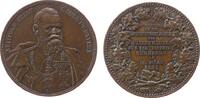 Bayern Medaille Bronze Luitpold (1887-1912) - auf die Grundsteinlegung des Waisenhauses für den Distrikt Nürnberg, Brustbild halbrechts / Mehrze -