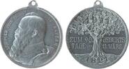 Bayern tragbare Medaille Aluminium Luitpold (1887-1912) - auf seinen 90. Geburtstag, Bayern, Brustbild nach links / Eiche mit Jahreszahlen, v. Lauer, ca. -