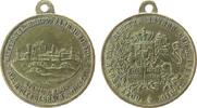 Bayern tragbare Medaille Bronze Wittelsbach - 700jähriges Jubiläum, Bayern, Schloßansicht / Wappen, ca. 24,5 MM -