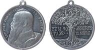 Bayern tragbare Medaille Aluminium Luitpold (1887-1912) - auf seinen 90. Geburtstag, Bayern, Brustbild nach links / Eiche mit Jahreszahlen, v. Lauer, ca. -