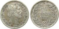 Niederlande 10 Cent Ag Wilhelm III, Schulman 665 -