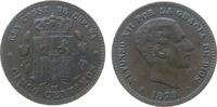 Spanien 5 Centimos 1879 Br Alfonso XII ss