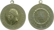 Wilhelm I. (1861-1888) tragbare Medaille Bronze Wilhelm I (1797-1888) - auf die 25. Jahrfeier der Thronbesteigung, Büste nach links / Schrift im Kranz, Preussen, v. Laue -
