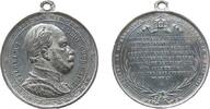 Wilhelm I. (1861-1888) tragbare Medaille Zinn Wilhelm I (1797-1888) - auf seinen Tod, Büste nach rechts / Mehrzeiler, ca. 41 MM, leicht verbogen -