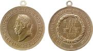 Wilhelm I. (1861-1888) tragbare Medaille Bronze Wilhelm I (1797-1888) - auf die 25. Jahrfeier der Thronbesteigung, Büste nach links / Schrift im Kranz, Preussen, v. Laue -