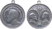 Bayern tragbare Medaille Aluminium, teilemailliert Ludwig III. Prinzregent von Bayern - auf das große Corpsmanöver, Büste nach links / die Büsten von Lui -