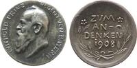 Bayern Miniaturmedaille Silber Luitpold (1886-1912) - zum Andenken, Bayern, Büste nach links / Schrift, unsigniert, ca. 16,3 MM, ca. 3 Gramm, Fassungssp -