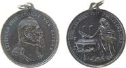 Bayern tragbare Medaille Messing geschwärzt Luitpold (1886-1912) Prinzregent - auf seinen Tod, Bayern, Brustbild nach rechts / Bavaria mit Palmwedel nebe -