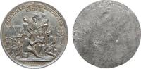Bayern Abschlag Zinn Maximilian II. Joseph (1848-1864) - auf das Übungslager bei Augsburg, Bayern, Soldaten vor Zelten und Kanone, einseitig, v. -