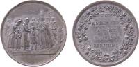 Reformation / Religion Medaille o.J. Zinn Firmung, Firmungsszene / Schrift im Kranz, ca. 34,8 MM VF-EF