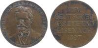 Medicina in nummis Medaille Bronze Graf Eduard (1829-1895) - auf den 25. Deutschen Ärztetag in Eisenach, Spitalarzt in Elberfeld, Büste von vorn / Mehrzeile -