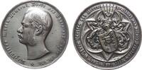 Personen Medaille 1883 Bronze versilbert Lamoral Maximilian Maria (1862- 1885) - auf seinen 21. Geburtstag, Thurn und Taxis, Büste nach links / W...
