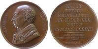 Suitenmedaille 1818 Bronze Gessner Salomon (1730-1788) - Schweizer Idyllendichter, Maler und Radierer, Brustbild nach links / Mehrzeiler, v. Vivi...