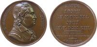 Frankreich Suitenmedaille Bronze Gretry André-Ernest-Modeste (1741-1813) - Komponist in Frankreich, Büste nach rechts / Mehrzeiler, v. Caque, ca. 41,5 MM, -