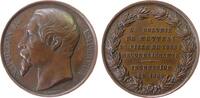 Napoleon Medaille Bronze Napoleon III. - auf die Überschwemmung der Kolonie Mettray, Tours, Die Gefängniskolonie, die junge Straftäter rehabilitie -